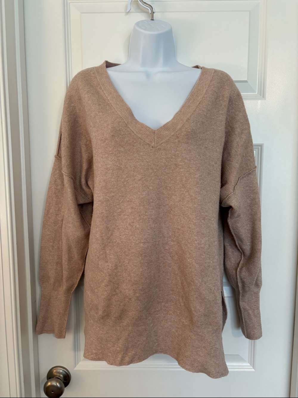 Abercrombie & Fitch Soft A&F Collection Sweater - Camel Beige